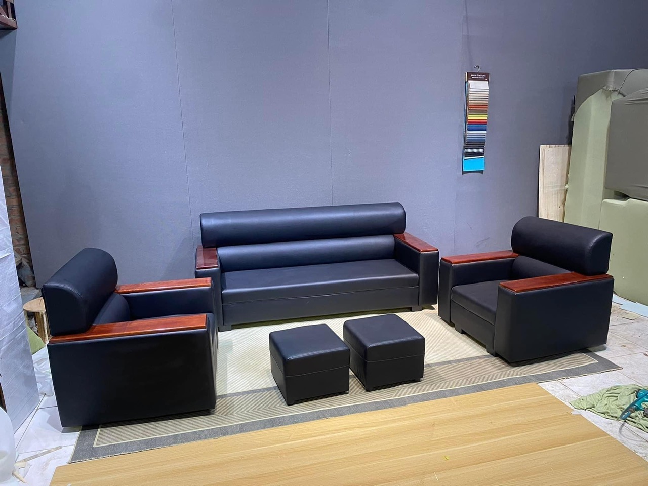 Bộ sofa bọc da giá rẻ new 2025